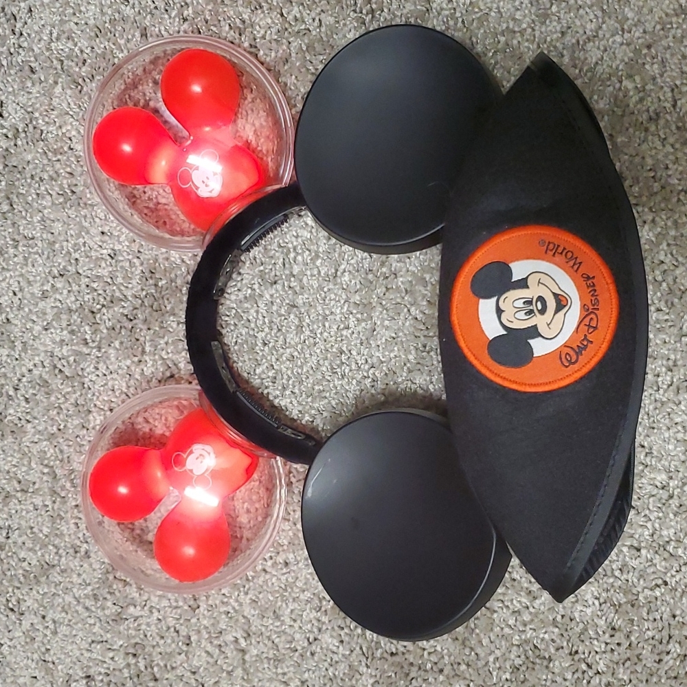 Plush headband and light up ear Mickey Disney Headband for adult